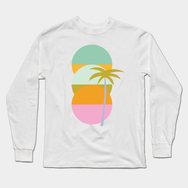 Palm sunset Long Sleeve T-Shirt by Elizabeth Olwen